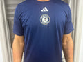 A's Navy training shirt (A's circle logo)