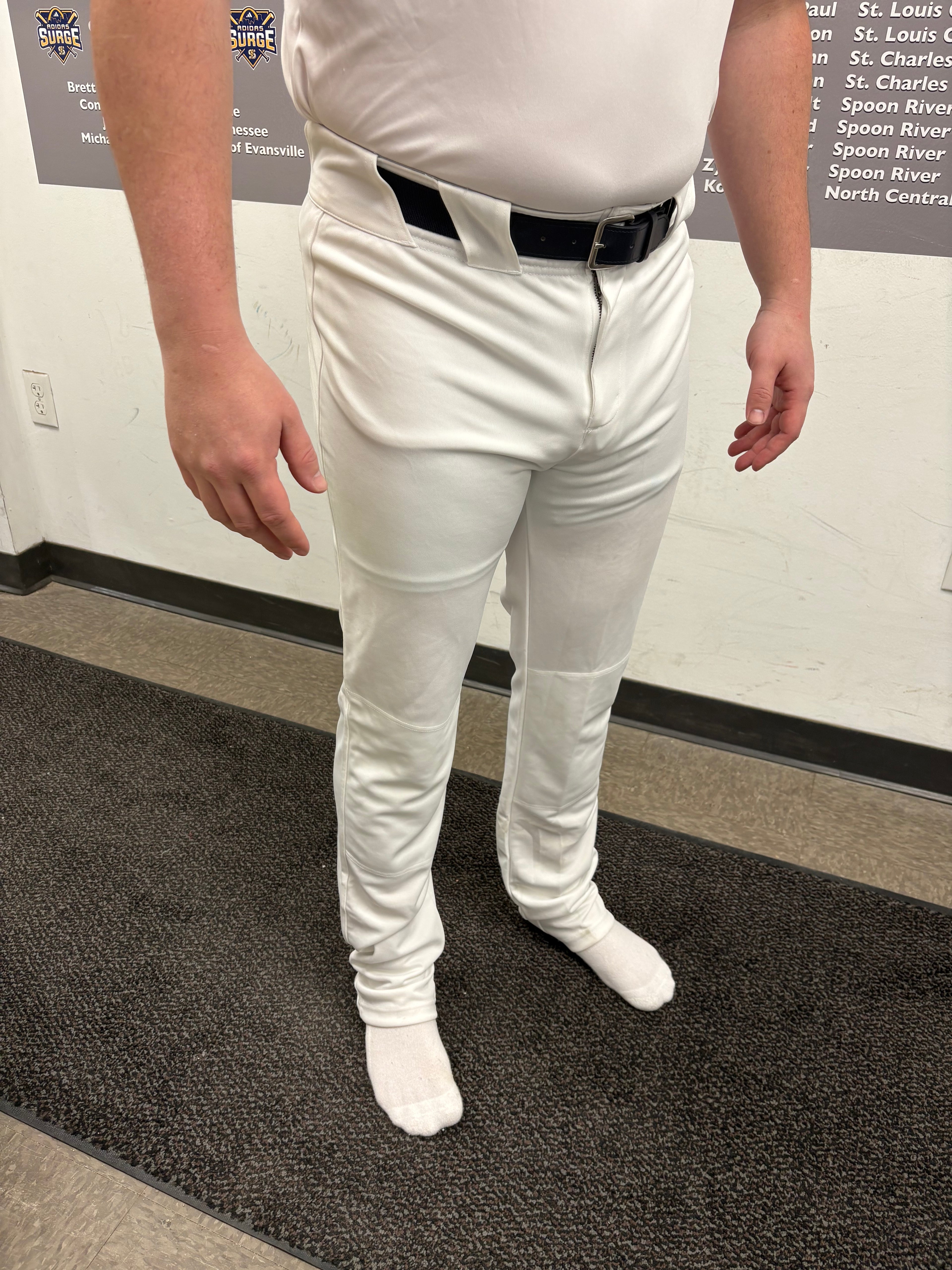Adidas game baseball pants - white